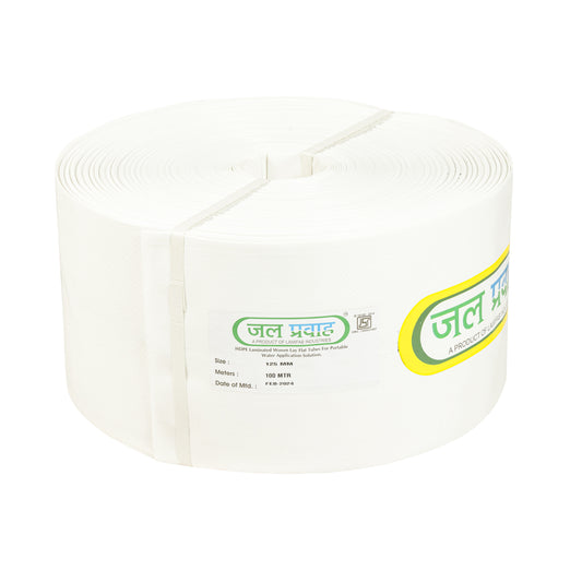 Jal Pravah HDPE Lapeta Tube Pipe 5 inch 100m with Repair Kit