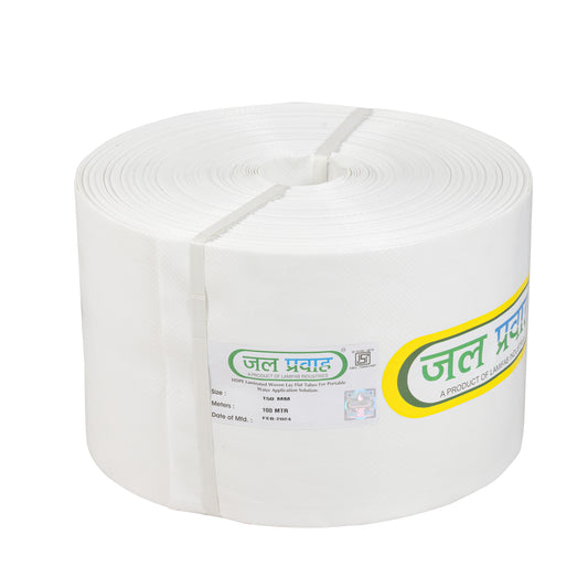 Jal Pravah HDPE Lapeta Tube Pipe 6 inch 100m with Repair Kit